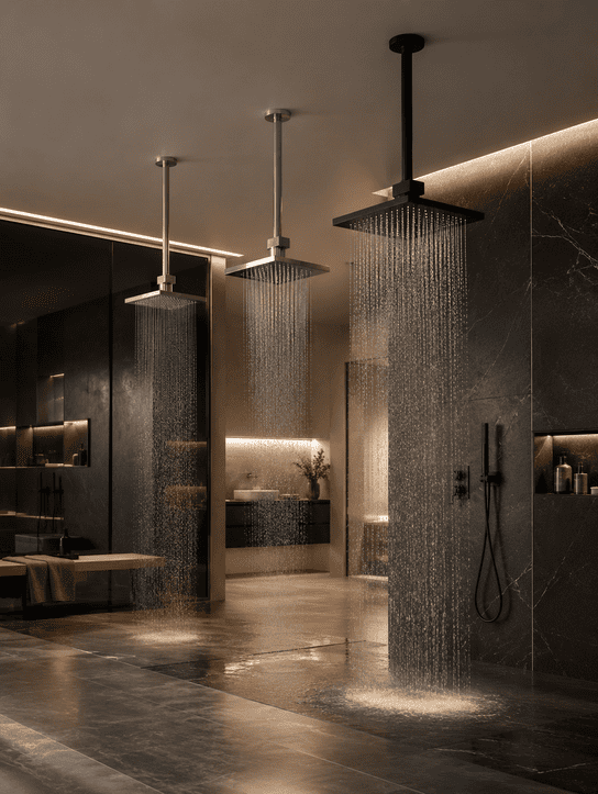 Wall-Mounted Showers